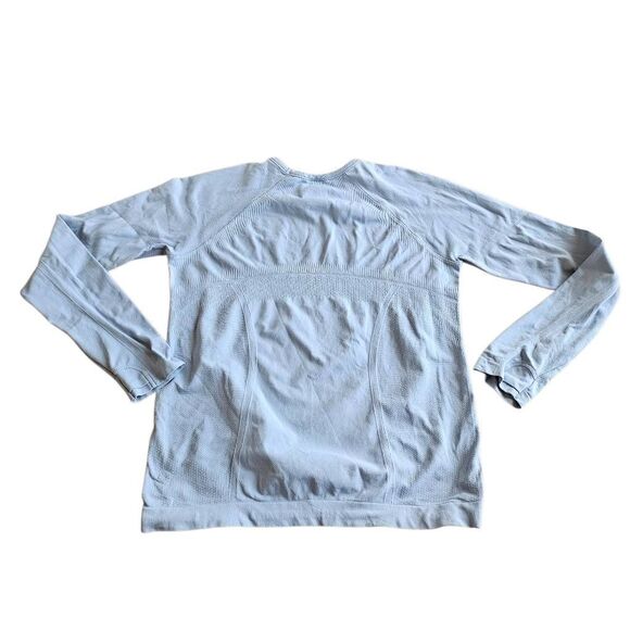 Athleta girls Sz 12 light blue power up long sleeve top - Picture 2 of 7